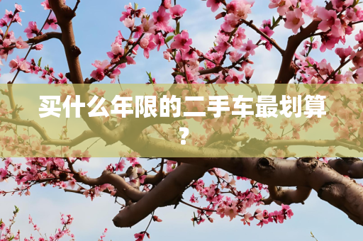 买什么年限的二手车最划算？