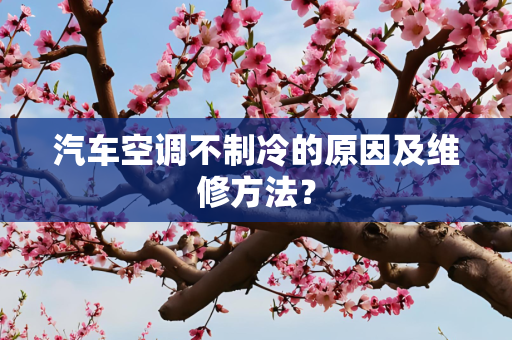 汽车空调不制冷的原因及维修方法？