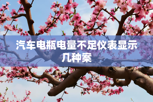 汽车电瓶电量不足仪表显示几种案
