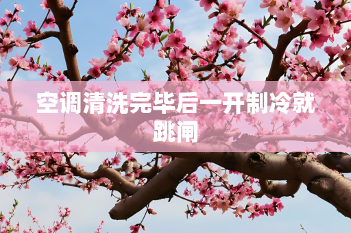 空调清洗完毕后一开制冷就跳闸