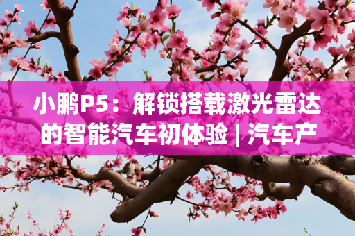 小鹏P5：解锁搭载激光雷达的智能汽车初体验 | 汽车产经