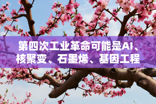 第四次工业革命可能是AI、核聚变、石墨烯、基因工程、新材料吗