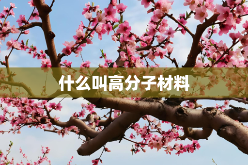 什么叫高分子材料