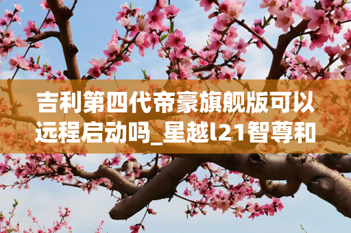 吉利第四代帝豪旗舰版可以远程启动吗_星越l21智尊和23旗舰怎么选