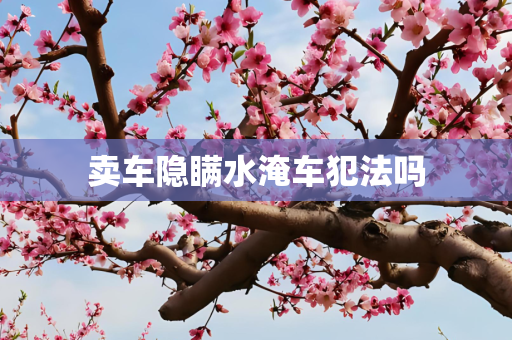 卖车隐瞒水淹车犯法吗