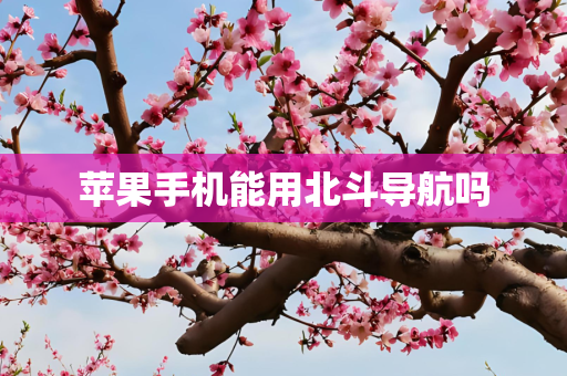 苹果手机能用北斗导航吗