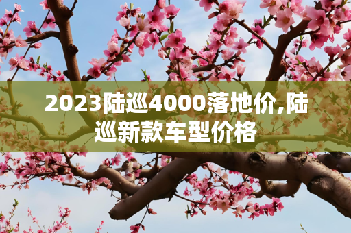 2023陆巡4000落地价,陆巡新款车型价格