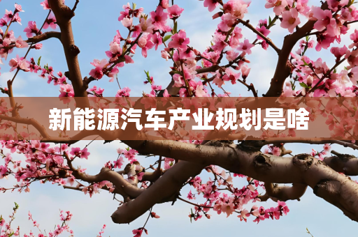 新能源汽车产业规划是啥