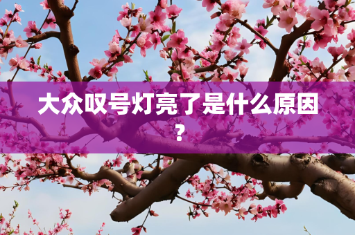 大众叹号灯亮了是什么原因？