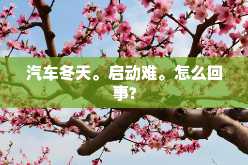 汽车冬天。启动难。怎么回事?