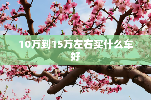 10万到15万左右买什么车好