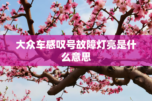 大众车感叹号故障灯亮是什么意思