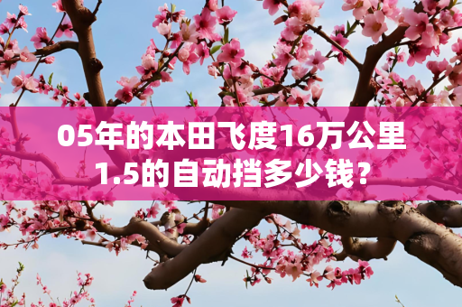 05年的本田飞度16万公里1.5的自动挡多少钱？