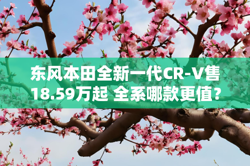 东风本田全新一代CR-V售18.59万起 全系哪款更值？