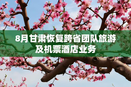 8月甘肃恢复跨省团队旅游及机票酒店业务
