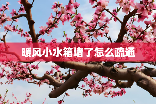 暖风小水箱堵了怎么疏通