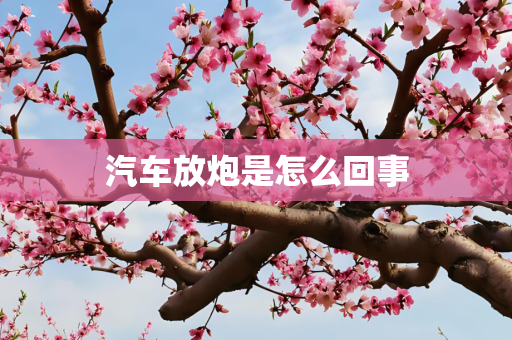 汽车放炮是怎么回事