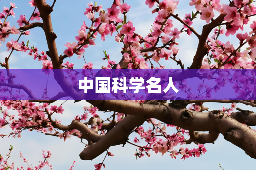 中国科学名人