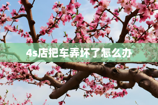 4s店把车弄坏了怎么办