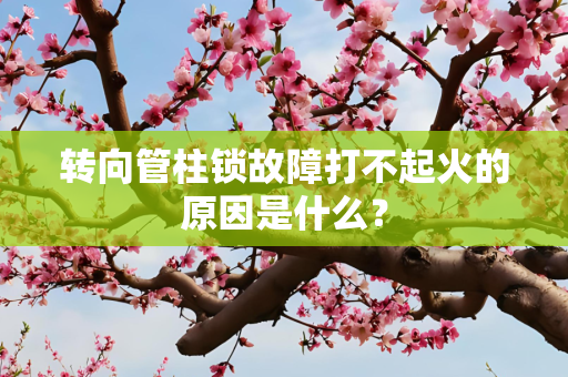 转向管柱锁故障打不起火的原因是什么？