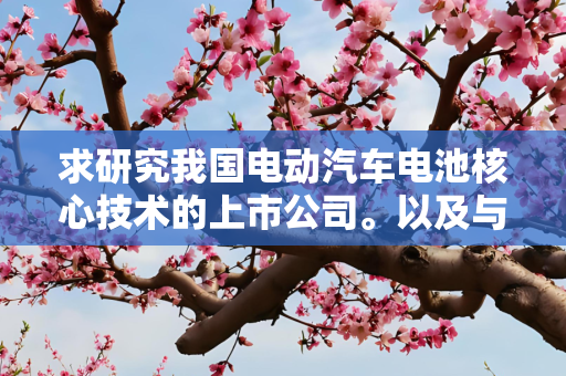 求研究我国电动汽车电池核心技术的上市公司。以及与这有关的上市公司