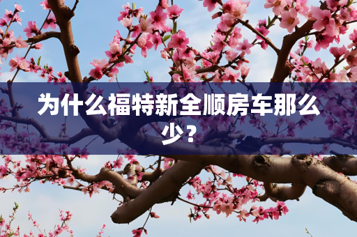 为什么福特新全顺房车那么少？