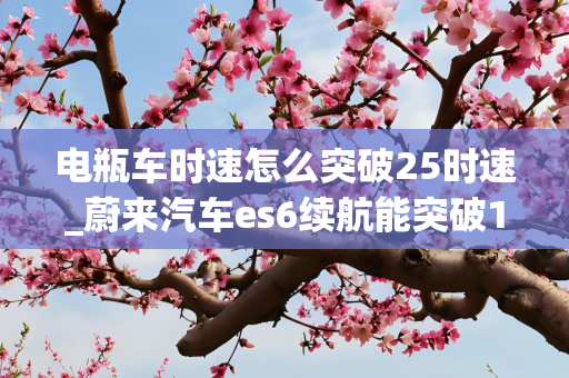 电瓶车时速怎么突破25时速_蔚来汽车es6续航能突破1000公里吗