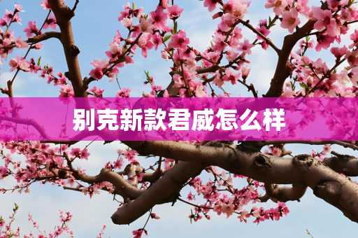 别克新款君威怎么样