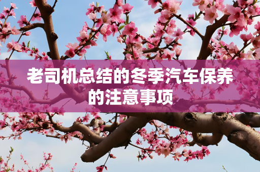 老司机总结的冬季汽车保养的注意事项