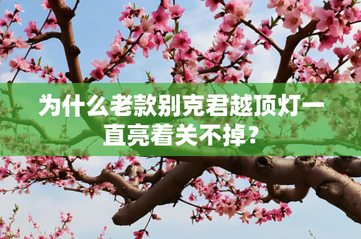 为什么老款别克君越顶灯一直亮着关不掉？