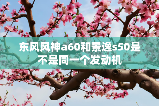东风风神a60和景逸s50是不是同一个发动机