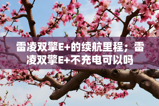 雷凌双擎E+的续航里程；雷凌双擎E+不充电可以吗