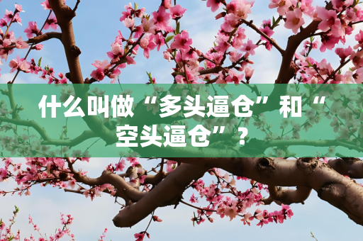 什么叫做“多头逼仓”和“空头逼仓”？