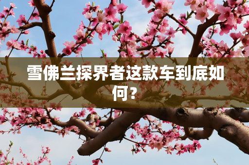 雪佛兰探界者这款车到底如何？