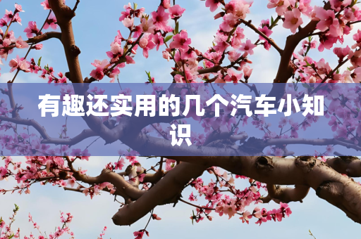 有趣还实用的几个汽车小知识