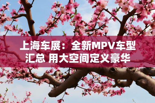 上海车展：全新MPV车型汇总 用大空间定义豪华