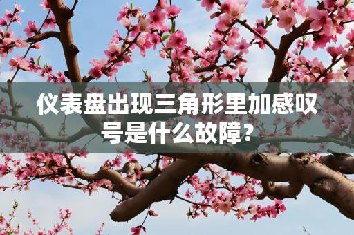 仪表盘出现三角形里加感叹号是什么故障？