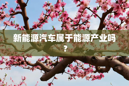 新能源汽车属于能源产业吗？