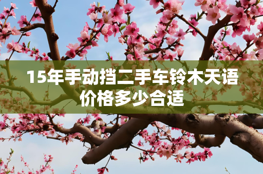 15年手动挡二手车铃木天语价格多少合适