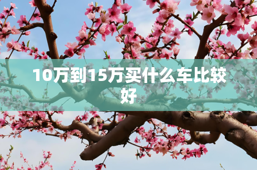 10万到15万买什么车比较好