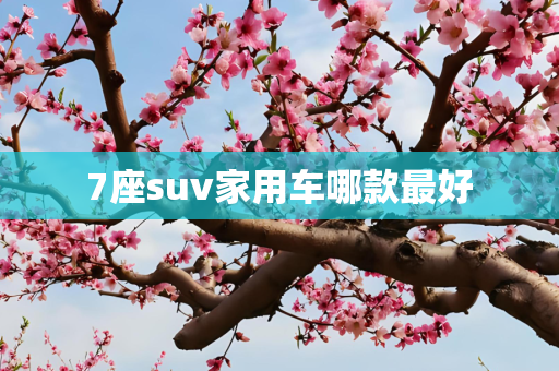 7座suv家用车哪款最好