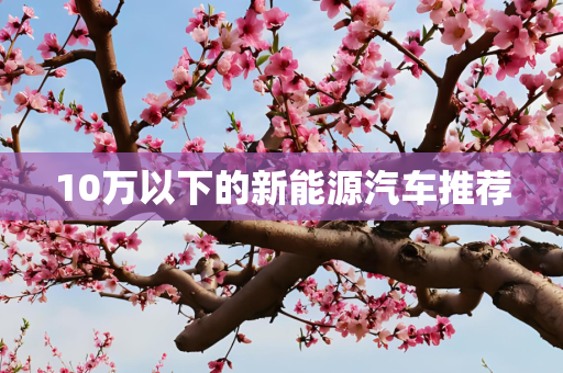 10万以下的新能源汽车推荐