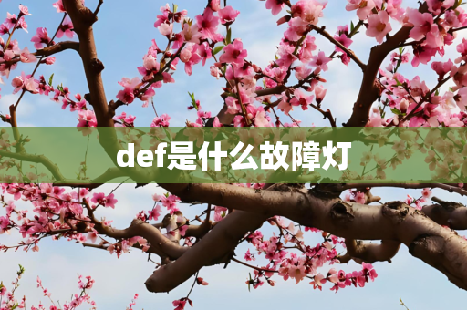 def是什么故障灯