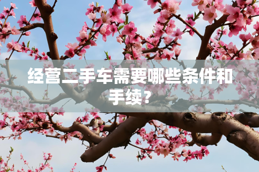经营二手车需要哪些条件和手续？