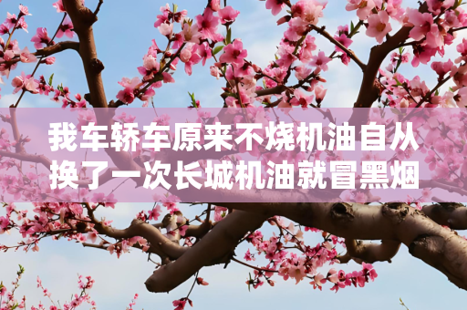我车轿车原来不烧机油自从换了一次长城机油就冒黑烟烧机油是什么原因呢