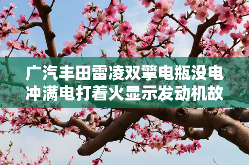 广汽丰田雷凌双擎电瓶没电冲满电打着火显示发动机故障指示灯亮为什么