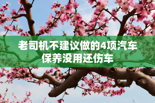 老司机不建议做的4项汽车保养没用还伤车