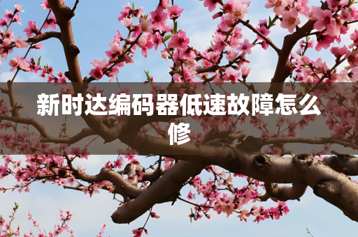 新时达编码器低速故障怎么修