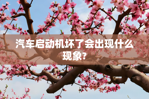 汽车启动机坏了会出现什么现象?
