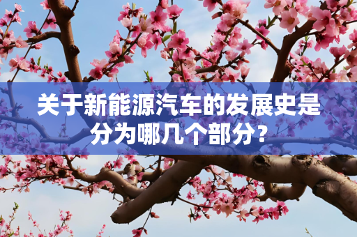 关于新能源汽车的发展史是分为哪几个部分？